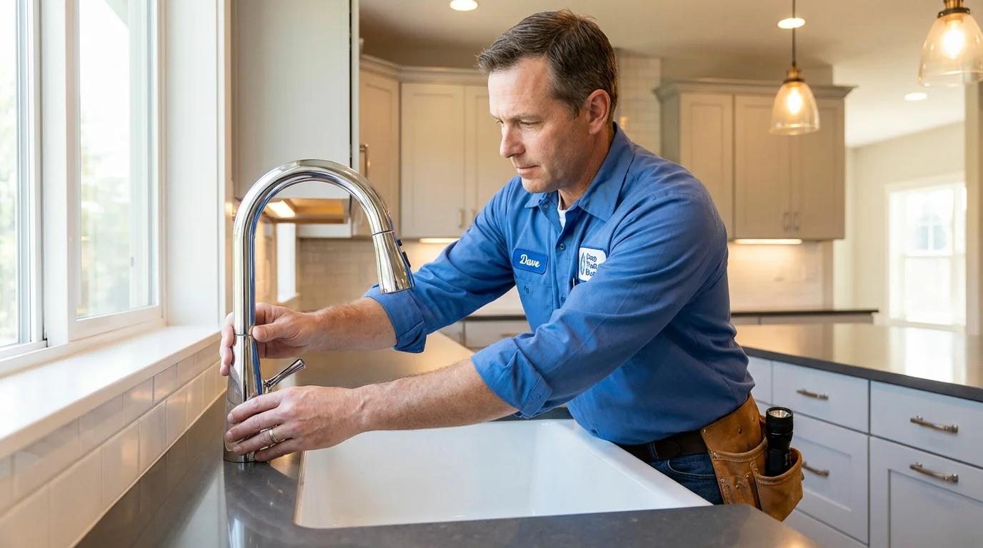 Kitchen faucet installation by Johns Plumbing LLC in Manitou Springs